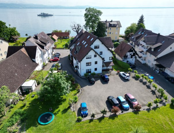 Drohne Haus hinten